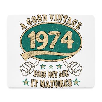 49th Birthday 1974 49er Good vintage - Mouse Pad (horizontal) - white - Front