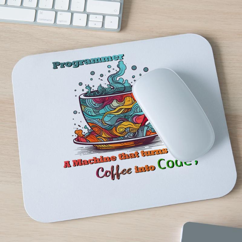 Programmer - Coffee into Code Mousepad (Querformat)
