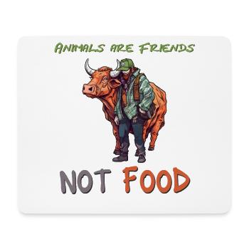 Friends not Food - Mouse Pad (horizontal) - white - Front