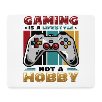 Spielen Ist Ein Lebensstil, Kein Hobby - Mousepad (Querformat) - Weiß - Vorne