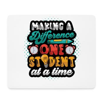 Making a difference - Mouse Pad (horizontal) - white - Front