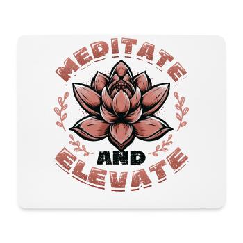 Meditieren Und Sich Erheben, Spirituelles Yoga - Mousepad (Querformat) - Weiß - Vorne