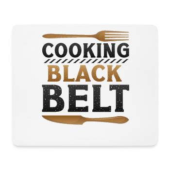 Cooking, Black Belt, Chef - Mouse Pad (horizontal) - white - Front