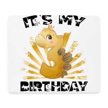 Its My Birthday, 3. Geburtstag, Happy Birthday - Mousepad (Querformat) - Weiß - Vorne