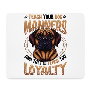 Teach Your Dog Manners, Dog Trainer - Mouse Pad (horizontal) - white - Front