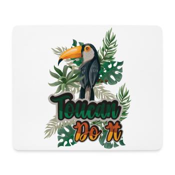 Toucan Do It - Mousepad (Querformat) - Weiß - Vorne