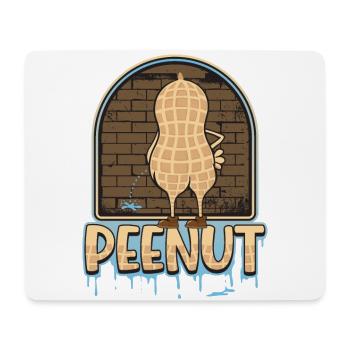 Peenut, funny peeing peanut - Mouse Pad (horizontal) - white - Front
