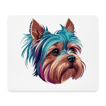 Yorkshire Terrier Dog Dog Breed Cute Dogs - Mouse Pad (horizontal) - white - Front