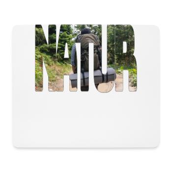 Natur Wandern - Mousepad (Querformat) - Weiß - Vorne