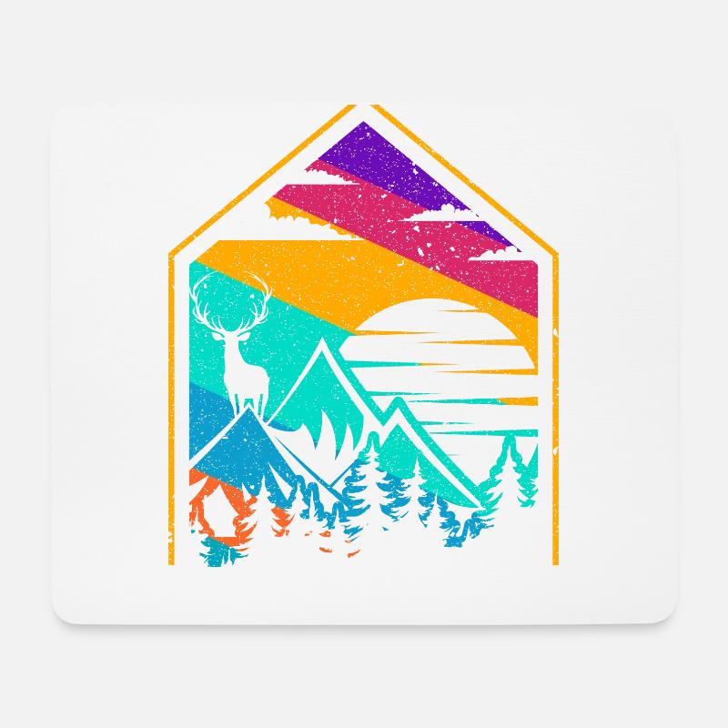 Lovely Nature House - Mousepad (Querformat) - Weiß