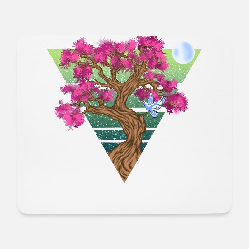 Triangletree - Mousepad (Querformat) - Weiß
