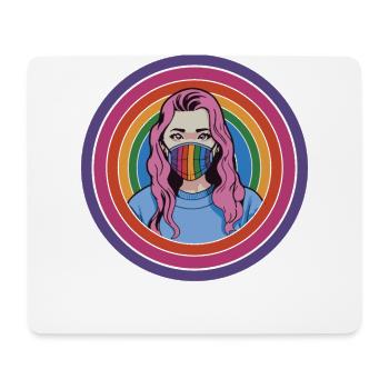 Lesben Gay Pride Bisexuell - Mousepad (Querformat) - Weiß - Vorne