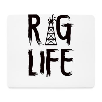 Oilfield Wife Roughneck Oil Drilling Frac crew - Mousepad (Querformat) - Weiß - Vorne