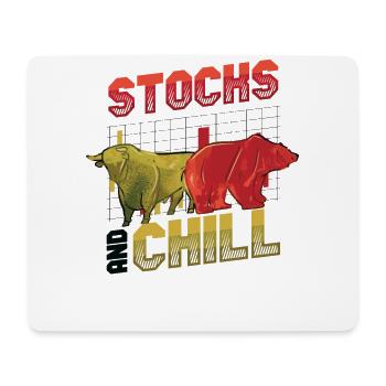 Actions et refroidir, acheter - Tapis de souris (format paysage) - blanc - Devant