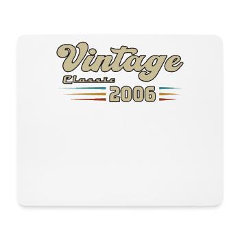 2006 Geburtstag Vintage Classic - Mousepad (Querformat) - Weiß - Vorne