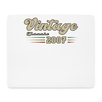2007 Anniversaire Vintage Classic - Tapis de souris (format paysage) - blanc - Devant