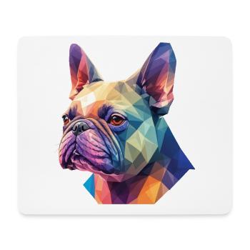 Französische Bulldogge Mama Hund Hunde Design - Mousepad (Querformat) - Weiß - Vorne