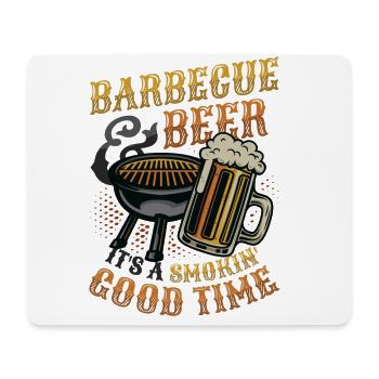 Grill - Mouse Pad (horizontal) - white - Front