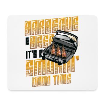 Griller - Tapis de souris (format paysage) - blanc - Devant