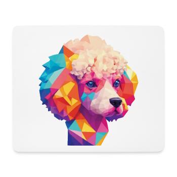 Poodle Dog Dogs Design Poodles Art Pet - Mouse Pad (horizontal) - white - Front