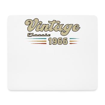 1966 Anniversaire Vintage Classic - Tapis de souris (format paysage) - blanc - Devant