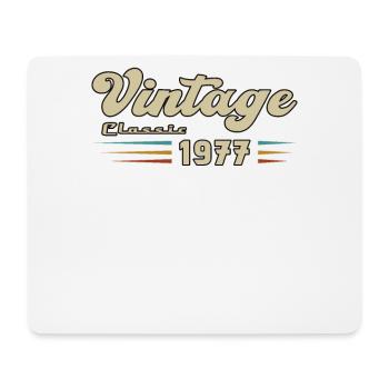 1977 Birthday Vintage Classic - Mouse Pad (horizontal) - white - Front