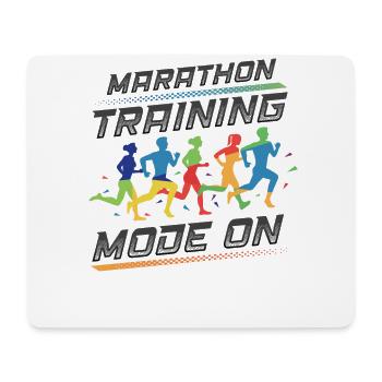 Marathon Training Mode, on Marathon Runner - Mouse Pad (horizontal) - white - Front