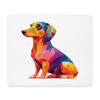 Teckel Chiens Mignon Chien Pet Ami Design - Tapis de souris (format paysage) - blanc - Devant