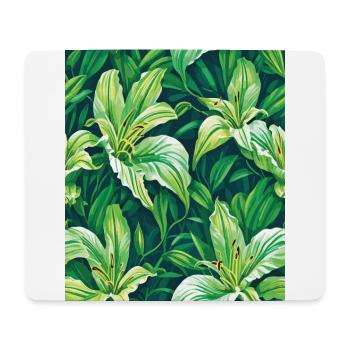 Lys Motif Fleurs Nature Végétale - Tapis de souris (format paysage) - blanc - Devant