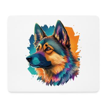 German Shepherd Best Friend and Dog - Mouse Pad (horizontal) - white - Front