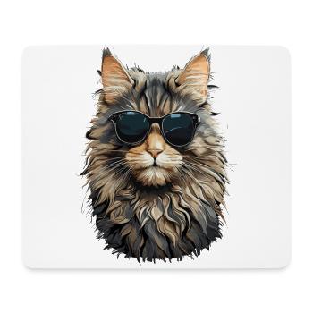 Cool Norwegian Forest Cat Cat Cat Lover - Tapis de souris (format paysage) - blanc - Devant