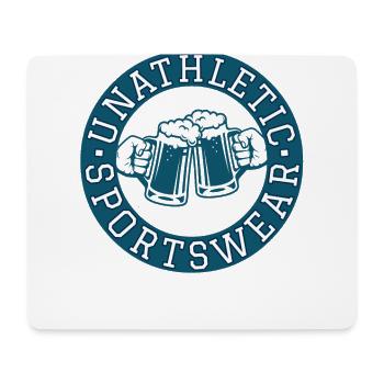 Unathletich Beer Sports Wear - Mousepad (Querformat) - Weiß - Vorne