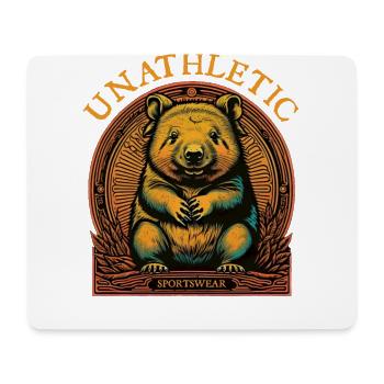 Unathletic Wombat Sportswear - Mousepad (Querformat) - Weiß - Vorne