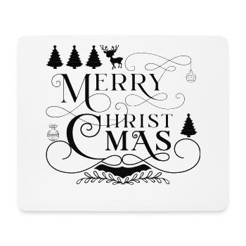Frohe Weihnachten und besinnliches Heilig Abend - Mousepad (Querformat) - Weiß - Vorne
