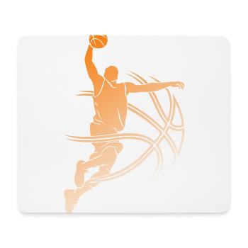BASKETBALL GAME BASKETBALL PLAYER BASKETBALL - Mouse Pad (horizontal) - white - Front