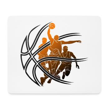 BASKETBALL BASKETBALL BASKETBALL PLAYER - Mouse Pad (horizontal) - white - Front