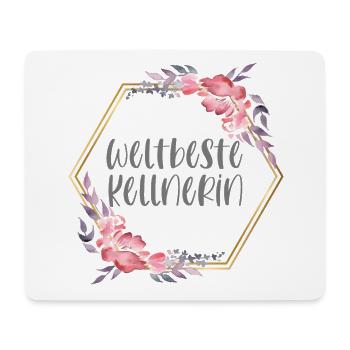 Weltbeste Kellnerin Kellnern Beruf Geschenk - Mousepad (Querformat) - Weiß - Vorne