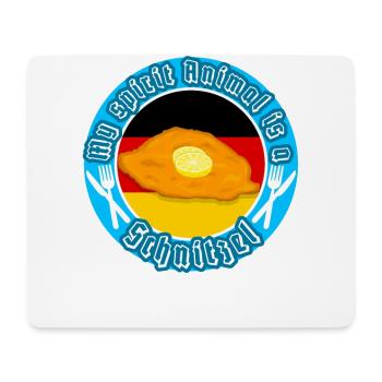 My soul animal is a schnitzel funny saying - Mouse Pad (horizontal) - white - Front