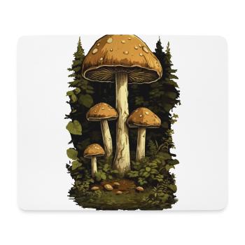 Wald Pilze Goblincore & Vintage Pilz Design - Mousepad (Querformat) - Weiß - Vorne