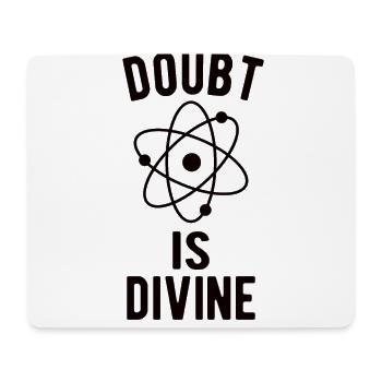 Atheist, Atheismus, Anti-religion, Sicherheit, - Mousepad (Querformat) - Weiß - Vorne