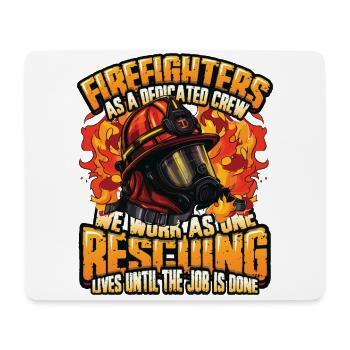 Feuerwehrmann Slogan, Freiwillige Feuerwehr - Mousepad (Querformat) - Weiß - Vorne