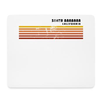 Retro Santa Barbara Kalifornien Vintage Urlaub - Mousepad (Querformat) - Weiß - Vorne