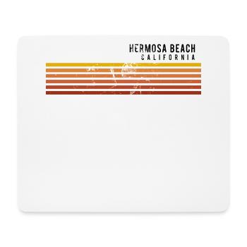 Retro Hermosa Beach Californie Vintage Vacances - Tapis de souris (format paysage) - blanc - Devant