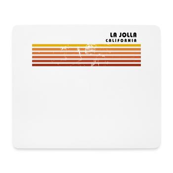 Retro La Jolla California Vintage Vacances - Tapis de souris (format paysage) - blanc - Devant