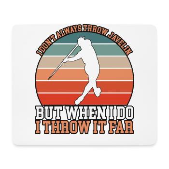 Javelin throwing - Mouse Pad (horizontal) - white - Front