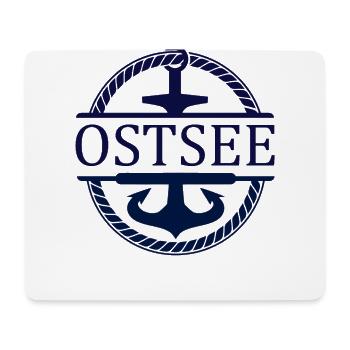 Schiff Anker Ostsee - Mousepad (Querformat) - Weiß - Vorne