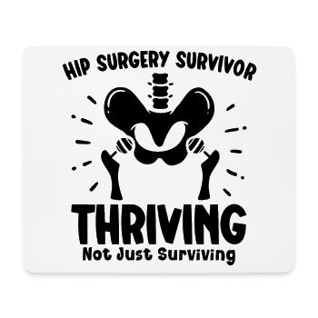 Hüftgelenkersatz Op Hüftchirurgie Post-op - Mousepad (Querformat) - Weiß - Vorne
