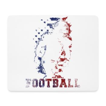 American Football Liegt In Meiner Dna - Mousepad (Querformat) - Weiß - Vorne