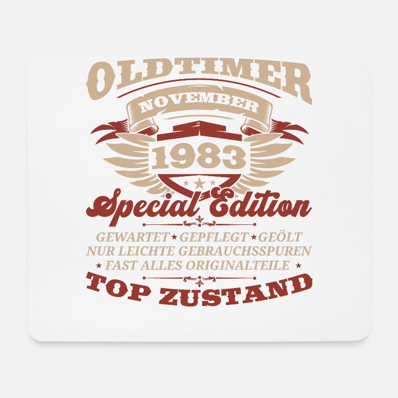 40. Geburtstag Oldtimer November Jahrgang 1983 - Mousepad (Querformat) - Weiß
