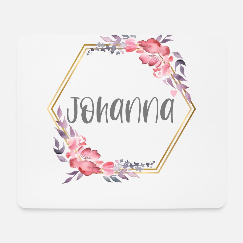 Johanna Mädchen Name Baby Geschenk - Mousepad (Querformat) - Weiß